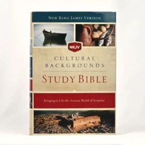 NKJV Cultural Background Study Bible, Hardcover, Red Letter Edition.