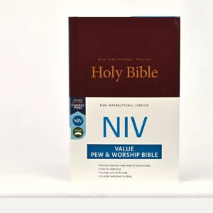 NIV Value Pew and Worship Bible – Hardcover, Burgundy