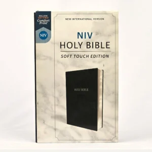 NIV Holy Bible, Soft Touch Edition, Leathersoft, Black, Comfort Print