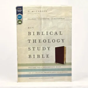 NIV Biblical Theology Study Bible, Bonded Leather, Burgundy, Comfort Print