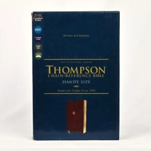 NIV Thompson Chain-Reference Bible, Handy Size – Leathersoft, Burgundy, Red Letter, Comfort Print