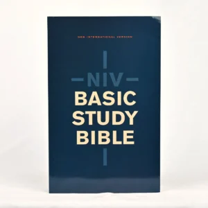 NIV Basic Study Bible, Economy Edition, Paperback, Blue, Red Letter