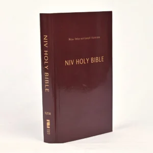 NIV Holy Bible, Compact, Paperback, Burgundy, Comfort Print