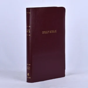 KJV Holy Bible: Gift and Award, Burgundy Leather-Look, Red Letter, Comfort Print