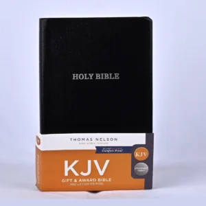 KJV Holy Bible: Gift and Award, Black Leather-Look, Red Letter, Comfort Print