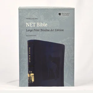 NET Bible, Thinline Art Edition, Large Print, Leathersoft, Blue, Comfort Print