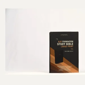 KJV Foundation Study Bible, Large Print, Leathersoft, Black red Letter, Comfort Print