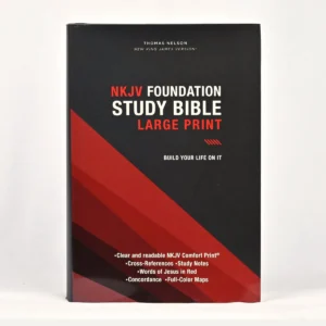 NkJV Foundation Study Bible, Large print, Hardcover, red Letter, Comfort print.