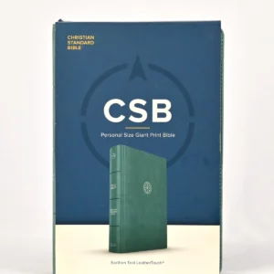 CSB Personal Size Giant Print Bible — Earthen Teal LeatherTouch