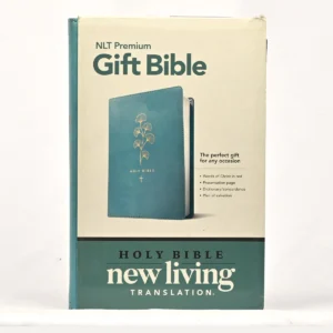 NLT Premium Gift Bible, Leatherlike, Teal, Red Letter