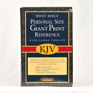 KJV Personal Size Giant Print Reference Bible-Burgundy