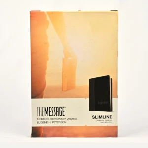 The Message Slimline Bible — Black Imitation Leather