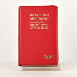 Hindi–English Diglot Bible – ESV / Hindi O.V., Regular Size, PU - Burgundy