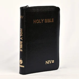 NIV Holy Bible Compact with Zip, Black