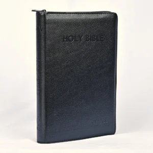 NIV Holy Bible Medium, Black, Zip
