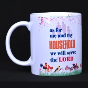 Bible Verse Coffee Mug, White Ceramic – Josu 24-15