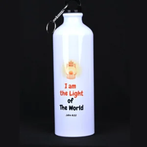 Bible Verse Sipper Bottle 750 ml – John 8:12 & Ps 139:14