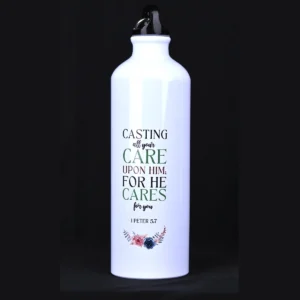 Bible Verse Sipper Bottle 750 ml – 1Pet 5:7 & Isa 49:16