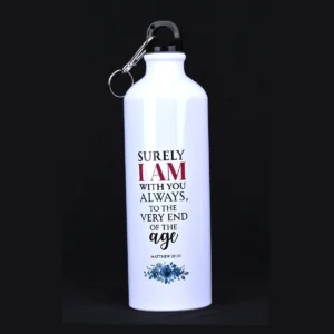 Bible Verse Sipper Bottle 750 ml – Matt 28:20 & Deut 33:27