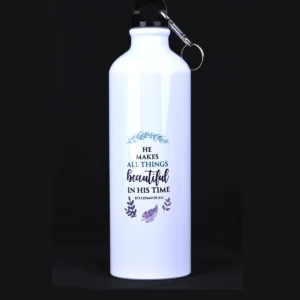 Bible Verse Sipper Bottle 750 ml – Eccl 3:11 & Isa 41:10