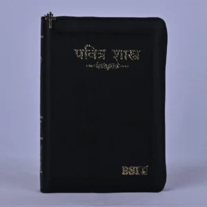 Marathi (R.V.) Bible Compact – Black Vinyl Zip with Thumb Index - BSI