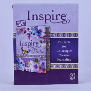 NLT Inspire PRAISE Bible, Purple Garden, Imitation Leather