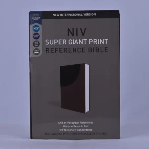 NIV Super Giant Print Reference Bible, Leathersoft, Brown, Red Letter, Comfort Prin