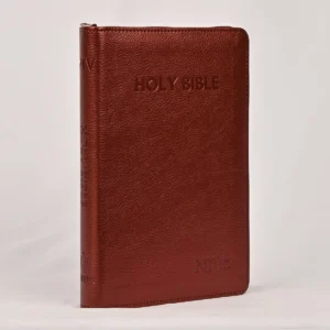 NIV Holy Bible Medium, Dark Brown, Zip