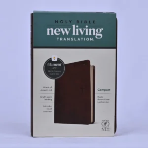 NLT Compact Bible, Filament-Enabled Edition, Leatherlike, Rustic Brown
