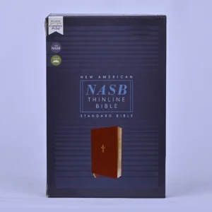 NASB Comfort Print Thinline Bible, Red Letter, Soft Leather-Look, Brown