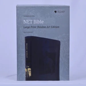 NET Bible, Thinline Art Edition, Large Print, Leathersoft, Blue, Comfort Print