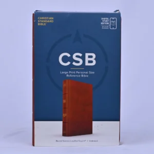 CSB Large Print Personal Size Reference Bible, Digital Study Edition — Burnt Sienna LeatherTouch, Indexed