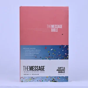 The Message Gift and Award Bible — Softcover, Coral