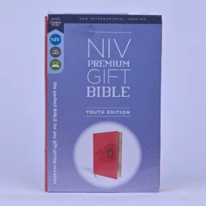 NIV Premium Gift Bible, Youth Edition — Coral Leathersoft
