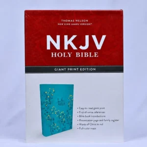 NKJV Giant Print Holy Bible- Aqua