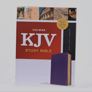 KJV Study Bible, Full-Color, plum Leather Touch