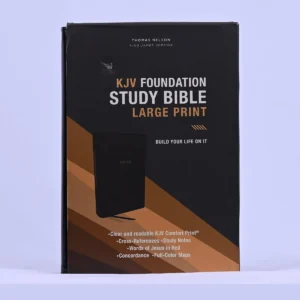 KJV Foundation Study Bible, Large Print, Leathersoft, Black red Letter, Comfort Print