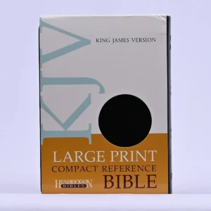 KJV Large print Compact Reference Bible-Black Imitation Leather, Red Letter