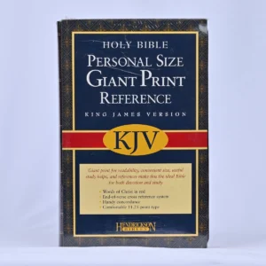 KJV Personal Size Giant Print Reference Bible-Burgundy