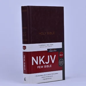 NKJV Pew Bible, Hardcover, Burgundy, Red letter Edition