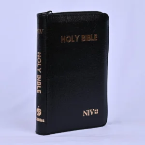 NIV Holy Bible Compact with Zip, Black