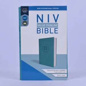 NIV Value Thinline Bible – Turquoise, Leathersoft, Black Letter, Comfort Prin