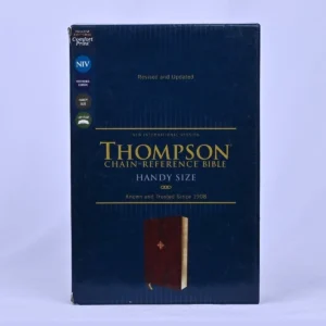 NIV Thompson Chain-Reference Bible, Handy Size – Leathersoft, Burgundy, Red Letter, Comfort Print