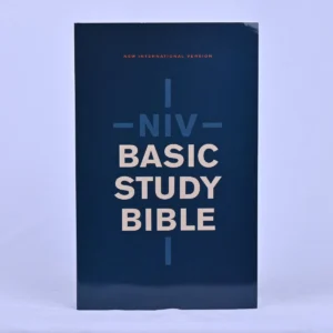 NIV Basic Study Bible, Economy Edition, Paperback, Blue, Red Letter