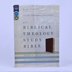NIV Biblical Theology Study Bible, Bonded Leather, Burgundy, Comfort Print