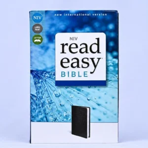 NIV ReadEasy Bible, Large Print, Leathersoft, Black, Red Letter