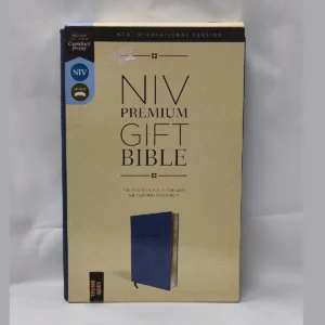 NIV Premium Gift Bible, Leathersoft, Navy, Red Letter, Thumb Indexed, Comfort Print