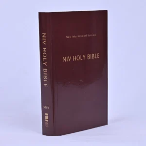 NIV Holy Bible, Compact, Paperback, Burgundy, Comfort Print