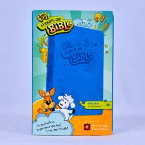 My First Hands-On Bible – NLT, LeatherLike, Bold Blue