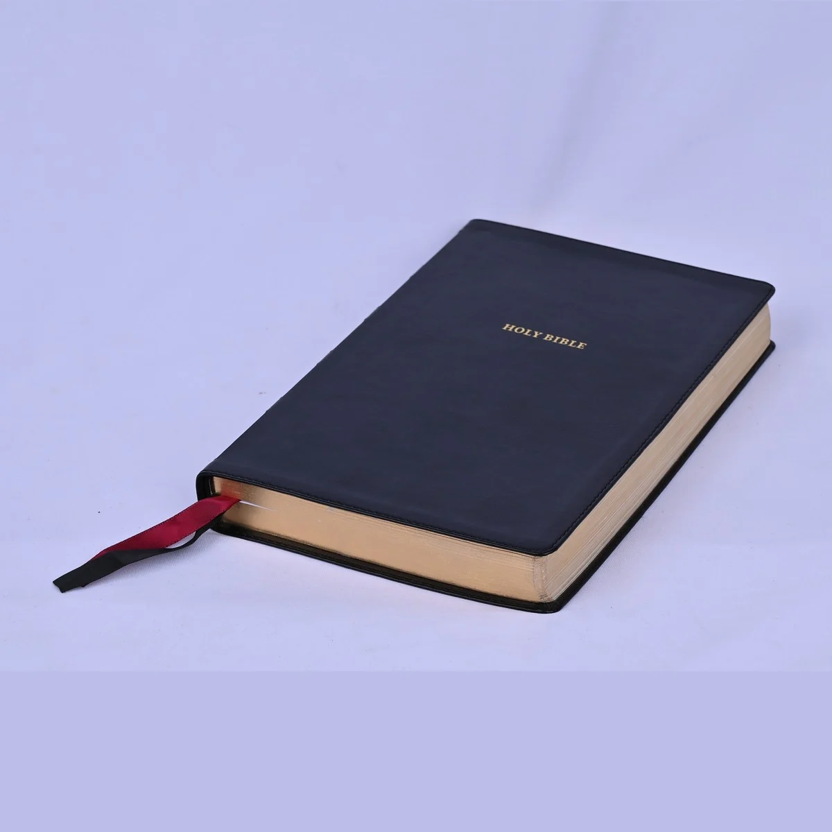 NKJV Thinline Reference Bible, Leathersoft, Black, Red Letter, Comfort Print